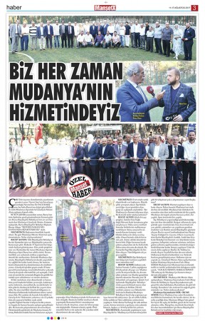 BİZ HER ZAMAN MUDANYA'NIN HİZMETİNDEYİZ