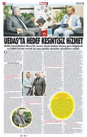 UEDAŞ GENEL MÜDÜRÜ MESUT EFE