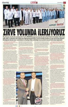 UZMAN DENTAL YÖNETİM KURULU BAŞKANI 
TÜRKAY EYRİCE