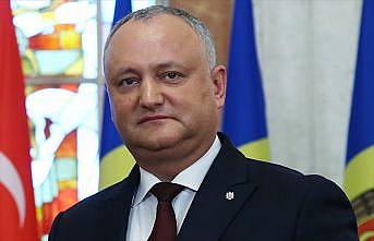 Moldova Cumhurbaşkanı Dodon'dan Türkiye'ye teşekkür