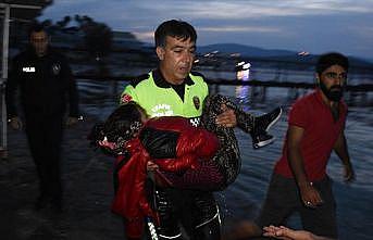 Türk polisi göçmen kız için gözyaşı döktü