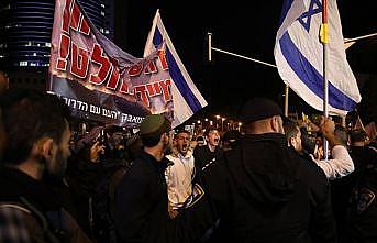 Tel Aviv'de Netanyahu karşıtı protesto