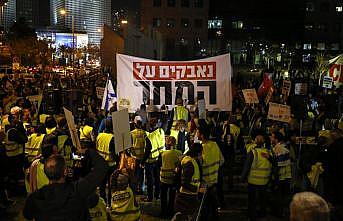 İsrail'de 'sarı yelekliler' hayat pahalılığını protesto etti