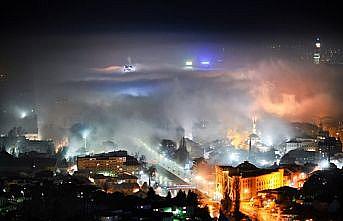 Saraybosna'da yoğun hava kirliliği