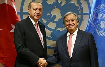 Cumhurbaşkanı Erdoğan, Guterres ile görüştü