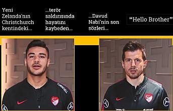 Milli futbolculardan 'Hello Brother' mesajı