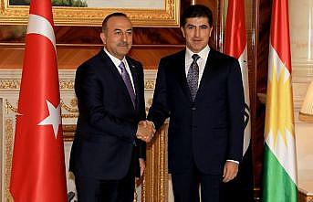 Çavuşoğlu IKBY Başbakanı Neçirvan Barzani ile görüştü