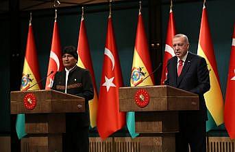 Cumhurbaşkanı Erdoğan: Bolivya'nın Filistin davasına verdiği desteğe teşekkür ediyorum