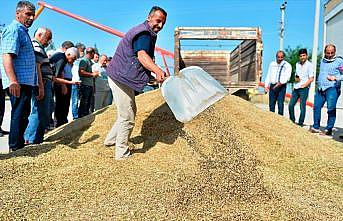 Mardin'de sezonun ilk arpa hasadı yapıldı