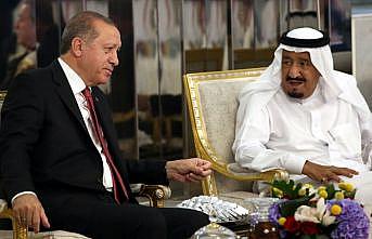 Cumhurbaşkanı Erdoğan ile Suudi Arabistan Kralı Selman görüştü