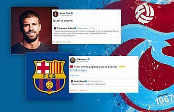 Barcelona ve Pique'den Trabzonspor'a teşekkür