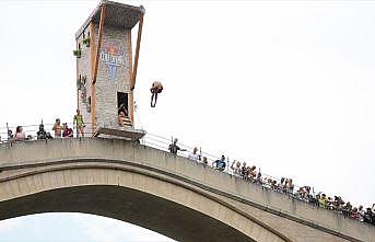 Mostar Köprüsü'nde cliff diving heyecanı