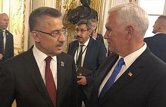 Fuat Oktay ile Pence Varşova'da görüştü