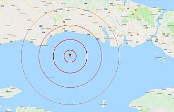 Marmara açıklarında 4.6 büyüklüğünde deprem