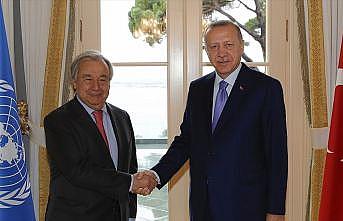 Cumhurbaşkanı Erdoğan BM Genel Sekreteri Guterres'i kabul etti