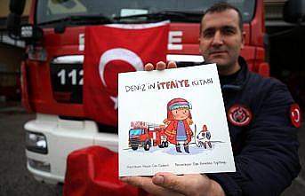 İtfaiye eri çocuklara yangın bilincini aşılamak için kitap yazdı