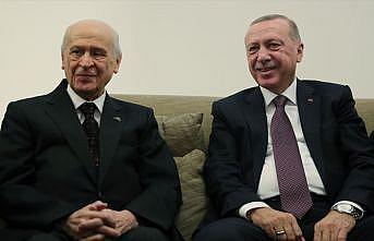 Cumhurbaşkanı Erdoğan ile MHP Genel Başkanı Bahçeli görüştü