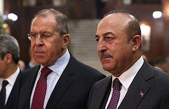 Dışişleri Bakanı Çavuşoğlu Rus mevkidaşı Lavrov ile görüştü