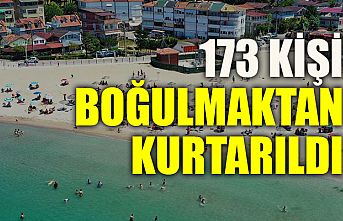 Kocaeli sahillerinde 173 kişi boğulmaktan kurtarıldı