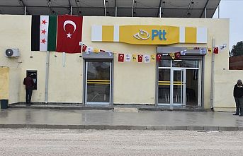 Barış Pınarı Harekatı bölgesinde PTT şubesi açıldı