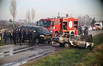 Tekirdağ'da otomobil ile minibüs çarpıştı: 1 ölü, 3 yaralı