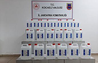 Kocaeli'de sahte içki operasyonunda 700 litre etil alkol ele geçirildi