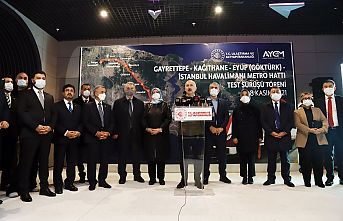 GAYRETTEPE KAĞITHANE-HAVALİMANI METRO HATTI TESTTEN GEÇTİ