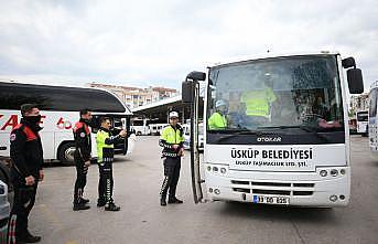 Kırklareli'nde yolcu otobüsleri denetlendi