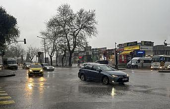 Edirne'de sağanak etkili oldu