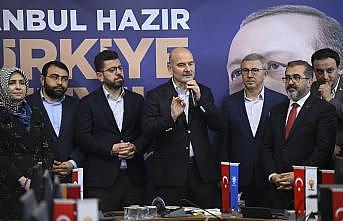 Bakan Soylu'dan, AK Parti Eyüpsultan İlçe Başkanlığına ziyaret: