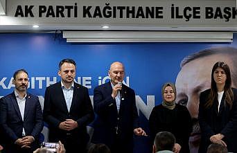 İçişleri Bakanı Soylu AK Parti Kağıthane İlçe Başkanlığında konuştu