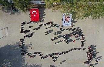 Edirne'de 100 öğrenci Türkiye haritası koreografisi oluşturdu