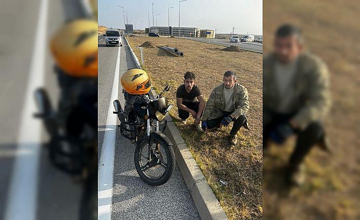 Kırklareli'nde motosikletle “göçmen kaçakçılığı“ yaptığı iddia edilen zanlı yakalandı