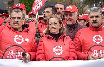 DİSK üyeleri “Gelirde adalet vergide adalet“ yürüyüşü rotasında Bilecik'e ulaştı