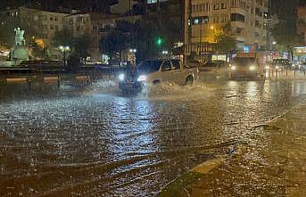 Kırklareli'nde şiddetli sağanak etkili oldu