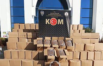 Yalova'da durdurulan kamyonda 3,6 ton kaçak tütün ele geçirildi