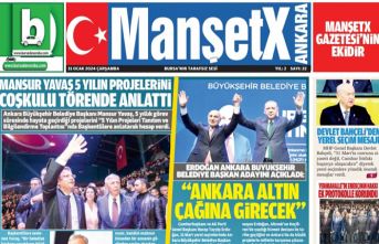 ManşetX Gazetesi Bursa ve Ankara'nın 13. Yıl Ocak sayısı çıktı