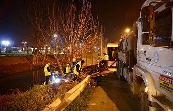 Sakarya'da ekipler gece boyunca altyapı mesaisini sürdürdü