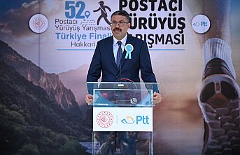 HAKKARİ'DE POSTACI YÜRÜYÜŞ   YARIŞMASI YAPILDI