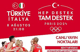 TÜRKİYE-İTALYA VOLEYBOL MAÇI DEV EKRANLARDA