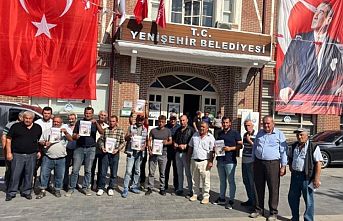 Bursa'da Yenişehir Belediyesi'nin 88 taşınmaz için satış kararına vatandaşlardan eylem