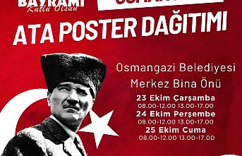 Osmangazi Belediyesi Ata Posteri dağıtacak