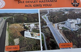 İstanbul Şile Devlet Hastanesi yolunda ulaşım kolaylığı