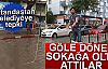 Afyon'da Göle Dönen Sokağa Vatandaş Olta Attı