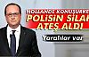 Hollande Konuşurken Keskin Nişancının Silahı Ateş Aldı!