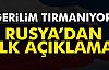 Rusya'dan Saldırıya Tepki