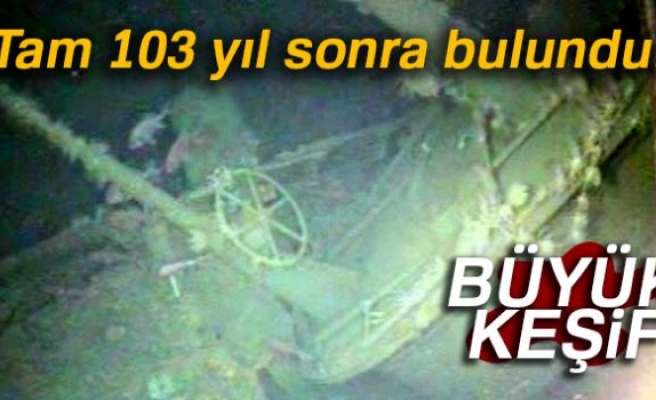 103 yıl sonra bulundu