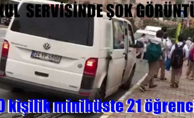 10 kişilik minibüste 21 öğrenci