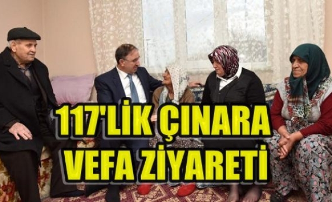 117'lik Çınara Vefa Ziyareti