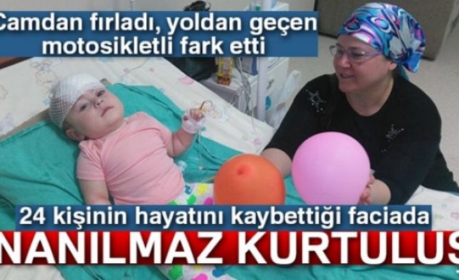 11 Aylık Bebek Midibüs Kazasından Kurtuldu